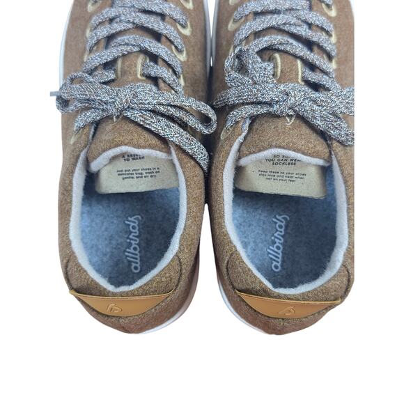 Allbirds Wool Piper Earth White Mens 8‎ M Fashion Sneaker Brown Casual Shoe NWB main image 7